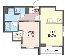 シャーメゾン グレース 忍町 1LDKの間取図画像