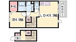プリマベーラ 1LDKの間取図画像