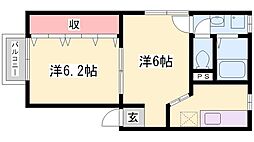 エルムA 2Kの間取図画像