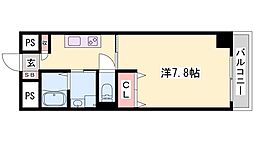 インタービレッジ土山 1Kの間取図画像