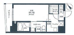 ステージファースト駒沢 1Kの間取図画像