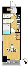 グランド・ガーラ新横浜South 1Kの間取図画像