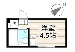 シャンテ東日暮里 ワンルームの間取図画像