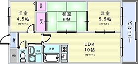 スカイハイツ緑地 302 ｜ 大阪府豊中市長興寺北2丁目（賃貸マンション3LDK・3階・60.00㎡） その2