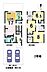 間取り：土地面積　実 133.28m2(40.31坪)建物面積　延べ:109.70m2(33.18坪) 1F:54.85m22F:54.85m2木造 (2階建)3LDKです！