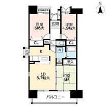 URアーベインルネス片野  ｜ 福岡県北九州市小倉北区片野3丁目（賃貸マンション3LDK・12階・68.48㎡） その2