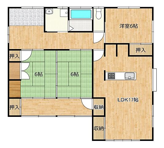 間取り 大牟田市南船津町4丁目2-4