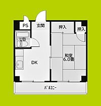 ロイヤル湯里  ｜ 大阪府大阪市東住吉区湯里２丁目（賃貸マンション1DK・4階・27.46㎡） その2