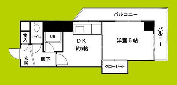 アーバンライフ大宮 ｜大阪府大阪市旭区大宮４丁目(賃貸マンション1DK・2階・27.72㎡)の写真 その2