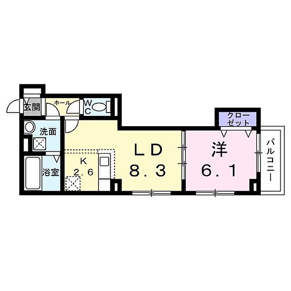 エスポワール立葉 ｜大阪府大阪市浪速区立葉２丁目(賃貸アパート1LDK・2階・40.06㎡)の写真 その2