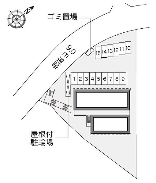 レオパレス山忠 ｜大阪府枚方市東中振２丁目(賃貸アパート1K・2階・23.18㎡)の写真 その3