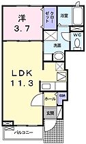 カーサ・セレステ  ｜ 大阪府堺市中区東山（賃貸アパート1LDK・1階・37.13㎡） その2