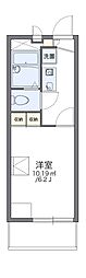 レオパレスセントラルアベニュー 2階1Kの間取り
