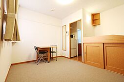 レオパレスプランタン四番館 2階1Kのリビング/ダイニング