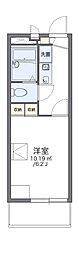 レオパレスN＆K 3階1Kの間取り