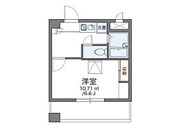 レオパレスアストラーレ茶屋町東 5階1Kの間取り
