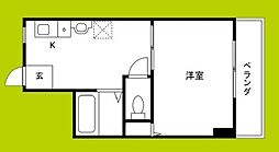 サンコーポ 1DKの間取図画像