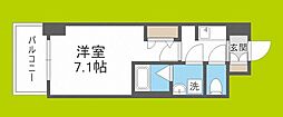 S-RESIDENCE大阪九条North 9階1Kの間取り