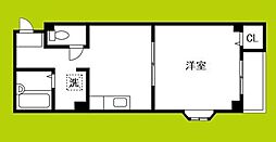 S.field鶴見 1階1DKの間取り