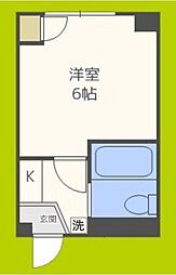 ジョイス千林 1階1Kの間取り