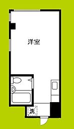 デイルーチェ上町EAST ワンルームの間取図画像
