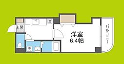 みおつくし京橋 5階1Kの間取り