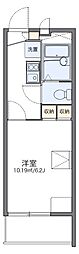 レオパレス匠 2階1Kの間取り
