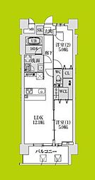 スプランディッド大阪NAMBA LINE 2LDKの間取図画像