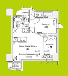 間取図画像 2LDK
