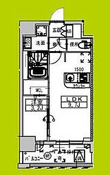 ミラージュパレス大阪ドームProsper 1LDKの間取図画像