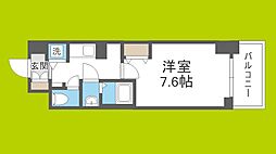 ミラージュパレス大阪ドームProsper 1Kの間取図画像