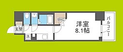 ミラージュパレス大阪ドームProsper 1Kの間取図画像