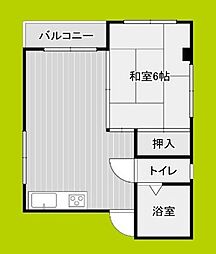 スティックレジデンス永田 1LDKの間取図画像