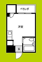 マンションナカタ ワンルームの間取図画像