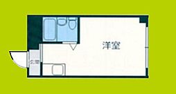 ユーハイム南巽 ワンルームの間取図画像