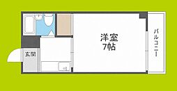 ハヤシマンション 1Kの間取図画像