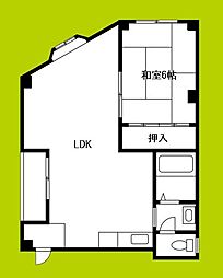 カーサ21 1LDKの間取図画像