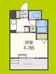 エステムコート新大阪6エキスプレイス 1Kの間取図画像