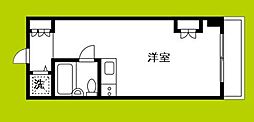 ファミールハイツ北大阪5号棟弐番館 ワンルームの間取図画像