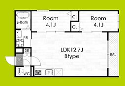 Tio寝屋川市駅 2LDKの間取図画像