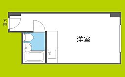 新大阪コーポビアネーズ ワンルームの間取図画像