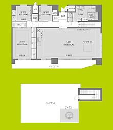 プレジオ北浜 3LDKの間取図画像