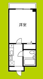 メゾンアブニール 1Kの間取図画像
