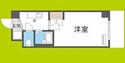 ランブラスあびこ 1Kの間取図画像