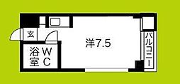 ワイムアークマサノ ワンルームの間取図画像