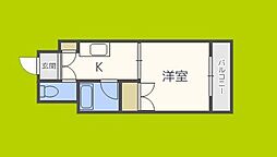 DO大阪港 1Kの間取図画像