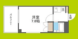 アイブライト 1Kの間取図画像