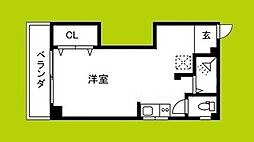 ハイツフルネス松井 ワンルームの間取図画像