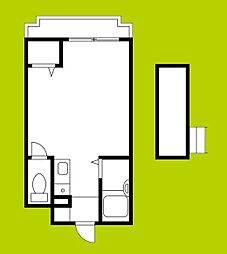 新大阪OMパレス ワンルームの間取図画像