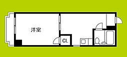 プロヴァンス 1DKの間取図画像